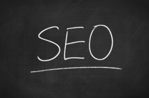 seo written on blackboard